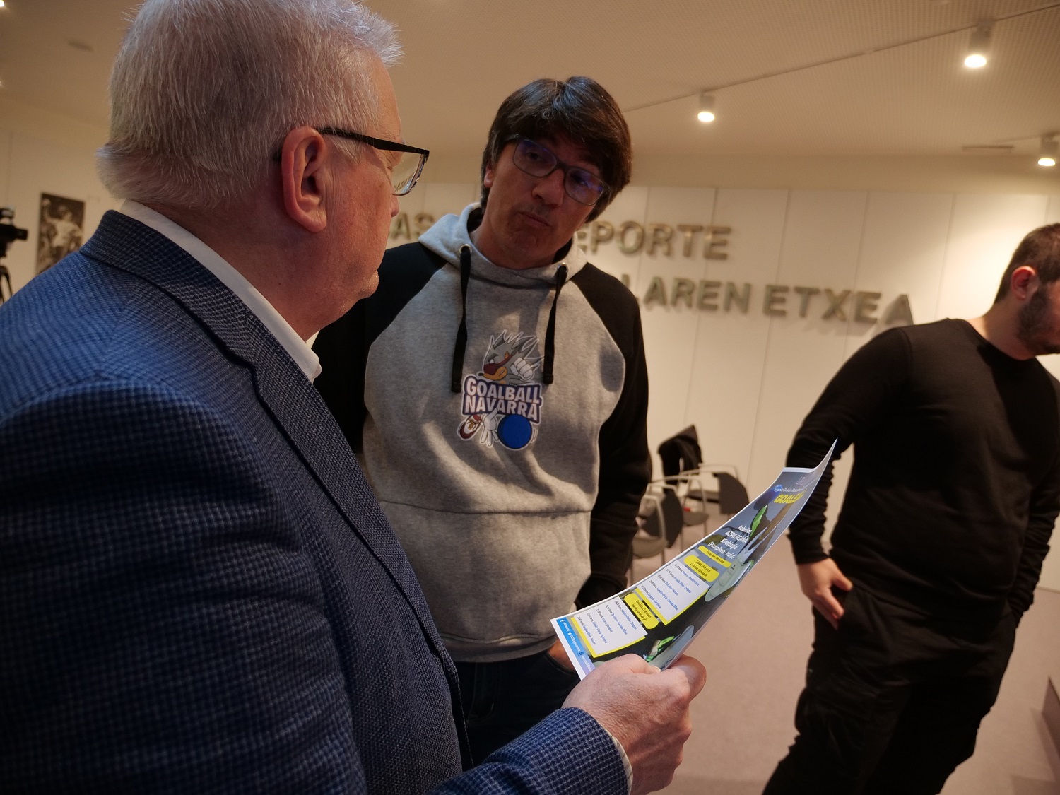 Presentación Jornadas Liga Nacional de Goalball a celebrarse este fin de semana en Azpilagaña
